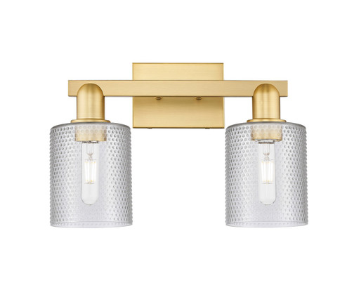 Arcadia Two Light Bath Vanity in Satin Gold (405|716-2W-SG-G112)