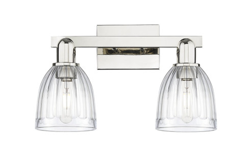 Arcadia Two Light Bath Vanity in Polished Nickel (405|716-2W-PN-G442)
