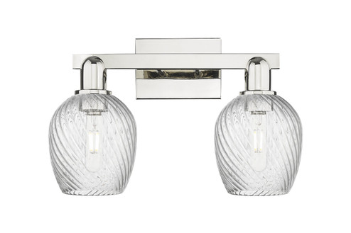 Arcadia Two Light Bath Vanity in Polished Nickel (405|716-2W-PN-G292)