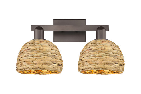 Arcadia Two Light Bath Vanity in Oil Rubbed Bronze (405|716-2W-OB-RBD-8-NAT)