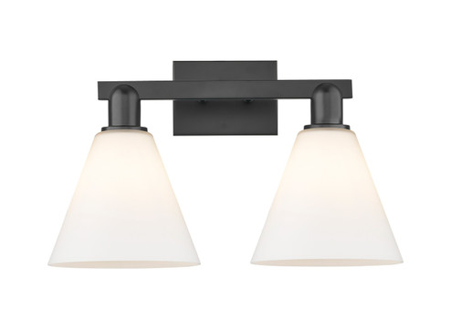 Arcadia Two Light Bath Vanity in Matte Black (405|716-2W-BK-GBC-81)