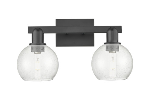 Arcadia Two Light Bath Vanity in Matte Black (405|716-2W-BK-G124-6)