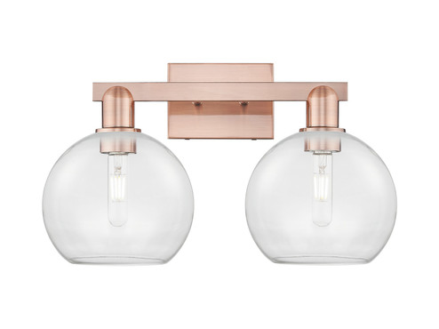 Arcadia Two Light Bath Vanity in Antique Copper (405|716-2W-AC-G122-8)