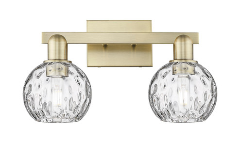 Arcadia Two Light Bath Vanity in Antique Brass (405|716-2W-AB-G1215-6)