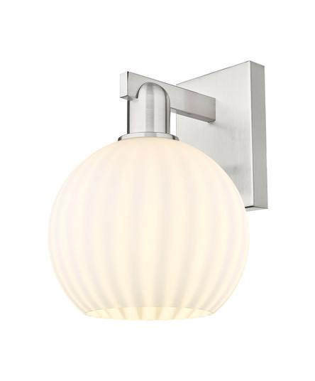 Arcadia One Light Wall Sconce in Brushed Satin Nickel (405|716-1W-SN-G1217-8WV)