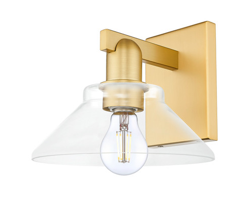 Arcadia One Light Wall Sconce in Satin Gold (405|716-1W-SG-G132)