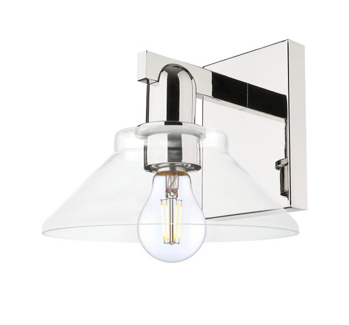 Arcadia One Light Wall Sconce in Polished Nickel (405|716-1W-PN-G132)
