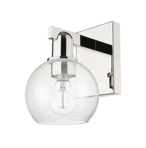 Arcadia One Light Wall Sconce in Polished Nickel (405|716-1W-PN-G124-6)