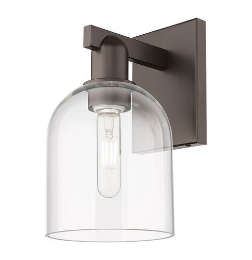 Arcadia One Light Wall Sconce in Oil Rubbed Bronze (405|716-1W-OB-G558-6CL)