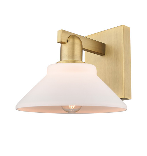 Arcadia One Light Wall Sconce in Brushed Brass (405|716-1W-BB-G131)