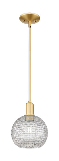 Arcadia One Light Mini Pendant in Satin Gold (405|716-1S-SG-G122C-8CL)