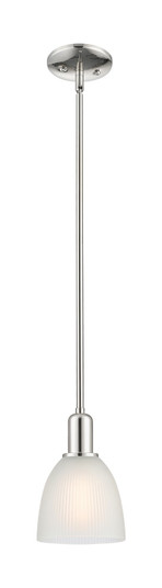 Arcadia One Light Mini Pendant in Polished Nickel (405|716-1S-PN-G381)
