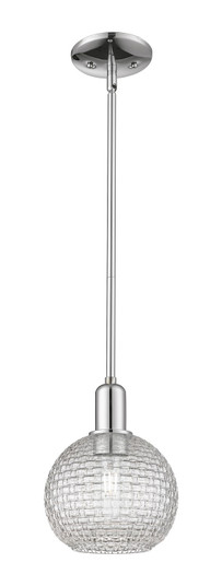 Arcadia One Light Mini Pendant in Polished Chrome (405|716-1S-PC-G122C-8CL)