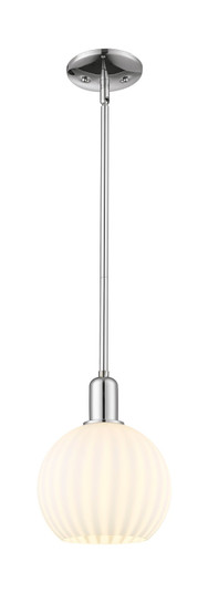 Arcadia One Light Mini Pendant in Polished Chrome (405|716-1S-PC-G1217-8WV)