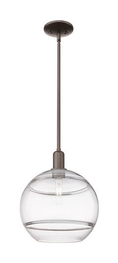 Arcadia One Light Mini Pendant in Oil Rubbed Bronze (405|716-1S-OB-G556-12CL)