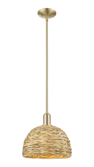 Arcadia One Light Mini Pendant in Champagne Bronze (405|716-1S-CB-RBD-12-NAT)