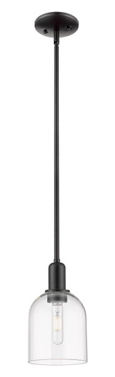Arcadia One Light Mini Pendant in Matte Black (405|716-1S-BK-G558-6CL)
