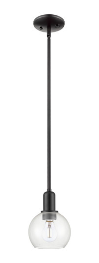 Arcadia One Light Mini Pendant in Matte Black (405|716-1S-BK-G122-6)