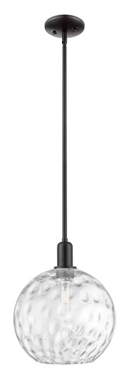 Arcadia One Light Mini Pendant in Matte Black (405|716-1S-BK-G1215-12)