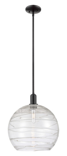 Arcadia One Light Mini Pendant in Matte Black (405|716-1S-BK-G1213-14CL)