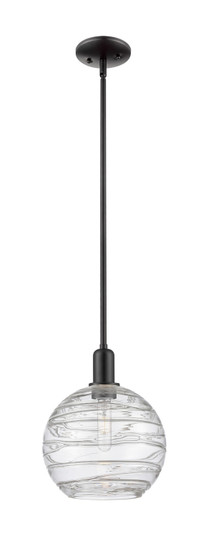 Arcadia One Light Mini Pendant in Matte Black (405|716-1S-BK-G1213-10CL)