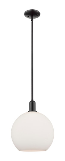 Arcadia One Light Mini Pendant in Matte Black (405|716-1S-BK-G121-12)