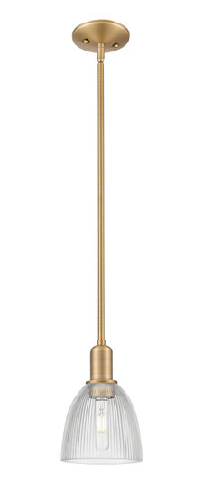 Arcadia One Light Mini Pendant in Brushed Brass (405|716-1S-BB-G382)