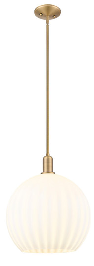 Arcadia One Light Mini Pendant in Brushed Brass (405|716-1S-BB-G1217-14WV)