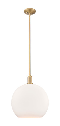 Arcadia One Light Mini Pendant in Brushed Brass (405|716-1S-BB-G121-14)