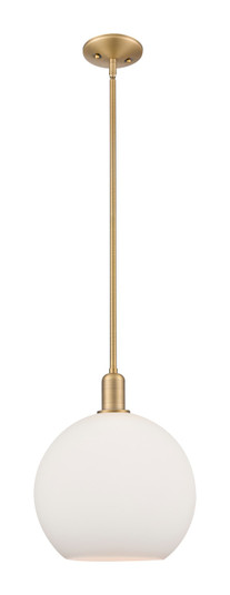 Arcadia One Light Mini Pendant in Brushed Brass (405|716-1S-BB-G121-12)
