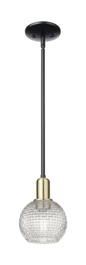 Arcadia One Light Mini Pendant in Black Antique Brass (405|716-1S-BAB-G122C-6CL)