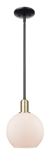 Arcadia One Light Mini Pendant in Black Antique Brass (405|716-1S-BAB-G121-8)