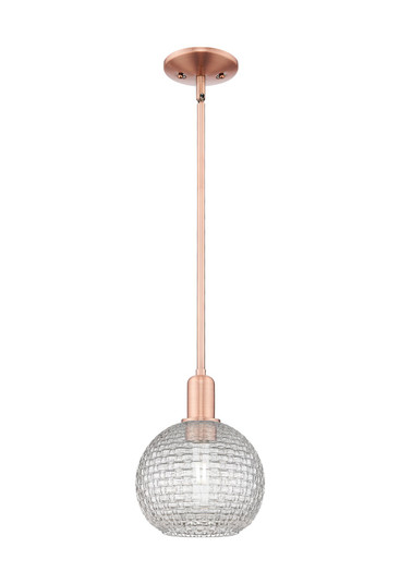 Arcadia One Light Mini Pendant in Antique Copper (405|716-1S-AC-G122C-8CL)