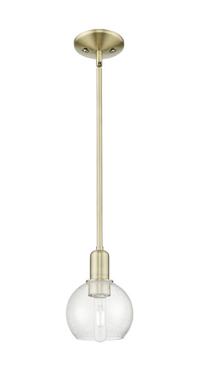 Arcadia One Light Mini Pendant in Antique Brass (405|716-1S-AB-G124-6)