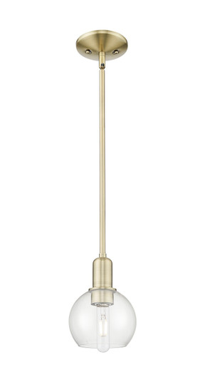 Arcadia One Light Mini Pendant in Antique Brass (405|716-1S-AB-G122-6)
