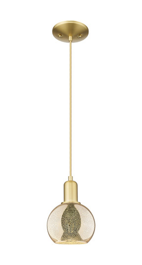 Arcadia One Light Mini Pendant in Satin Gold (405|716-1P-SG-G128-6)