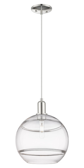 Arcadia One Light Mini Pendant in Polished Nickel (405|716-1P-PN-G556-12CL)