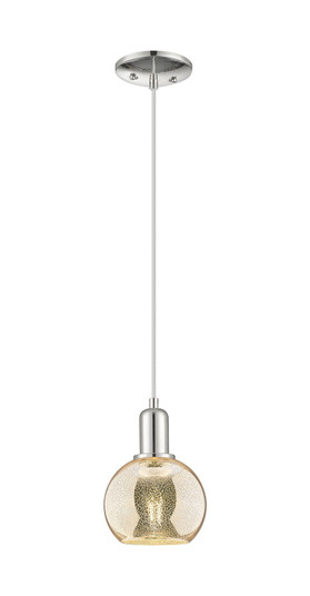 Arcadia One Light Mini Pendant in Polished Nickel (405|716-1P-PN-G128-6)
