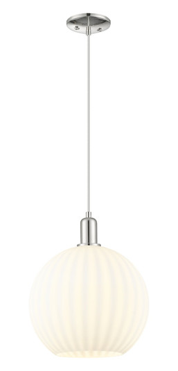Arcadia One Light Mini Pendant in Polished Nickel (405|716-1P-PN-G1217-12WV)