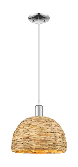 Arcadia One Light Mini Pendant in Polished Chrome (405|716-1P-PC-RBD-12-NAT)