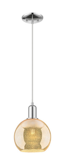 Arcadia One Light Mini Pendant in Polished Chrome (405|716-1P-PC-G128-8)