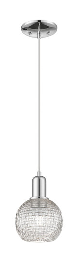 Arcadia One Light Mini Pendant in Polished Chrome (405|716-1P-PC-G122C-6CL)