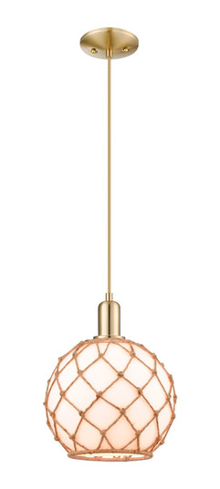 Arcadia One Light Mini Pendant in Champagne Bronze (405|716-1P-CB-G121-10RB)