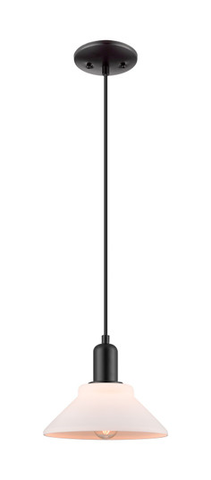 Arcadia One Light Mini Pendant in Matte Black (405|716-1P-BK-G131)