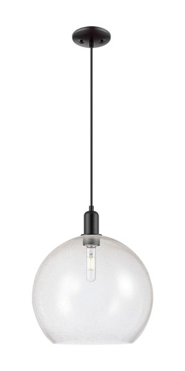 Arcadia One Light Mini Pendant in Matte Black (405|716-1P-BK-G124-14)