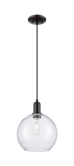 Arcadia One Light Mini Pendant in Matte Black (405|716-1P-BK-G124-10)
