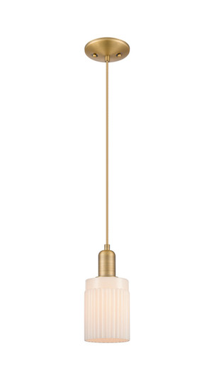 Arcadia One Light Mini Pendant in Brushed Brass (405|716-1P-BB-G341)