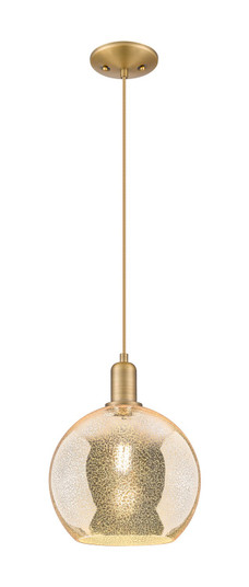 Arcadia One Light Mini Pendant in Brushed Brass (405|716-1P-BB-G128-10)