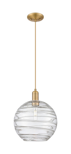Arcadia One Light Mini Pendant in Brushed Brass (405|716-1P-BB-G1213-12CL)