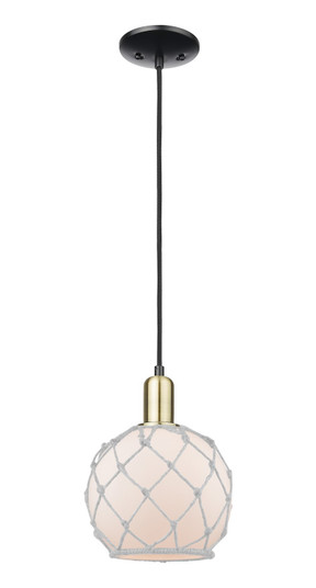 Arcadia One Light Mini Pendant in Black Antique Brass (405|716-1P-BAB-G121-8RW)